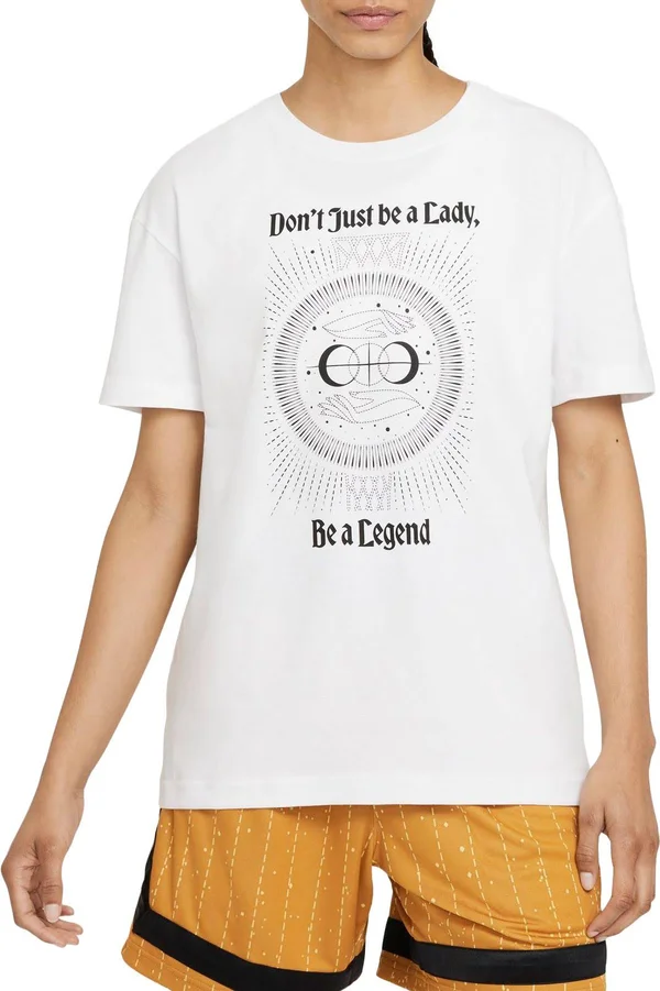 Nike Women's Legend Basketball Boyfriend T-Shirt - Medium, White