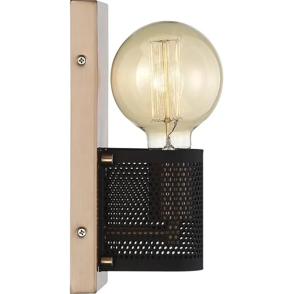 Nuvo Lighting 60/6661 Passage 1 Light Wall Sconce Copper Brushed Brass