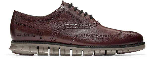 Cole Haan Men's Zerogrand Wingtip Oxford Shoes (Burnished Wine Leather - 16 M)
