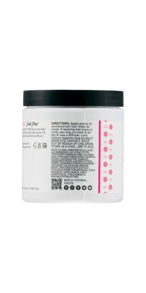 Mop Top Curly Hair Custard - Medium Gel that Doesn&t Get Crunchy 16oz