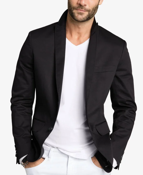 Inc Stretch Slim-Fit Blazer - Deep Black