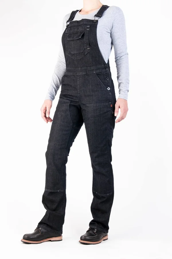 Dovetail Workwear Freshley Overall Black Denim
