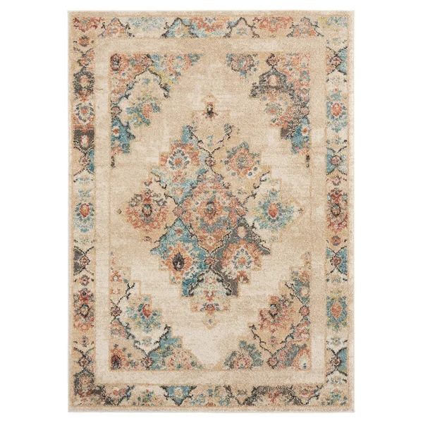 Westfield Home Calloway Genie Area Rug, Size: 7&10 inch Round, Red