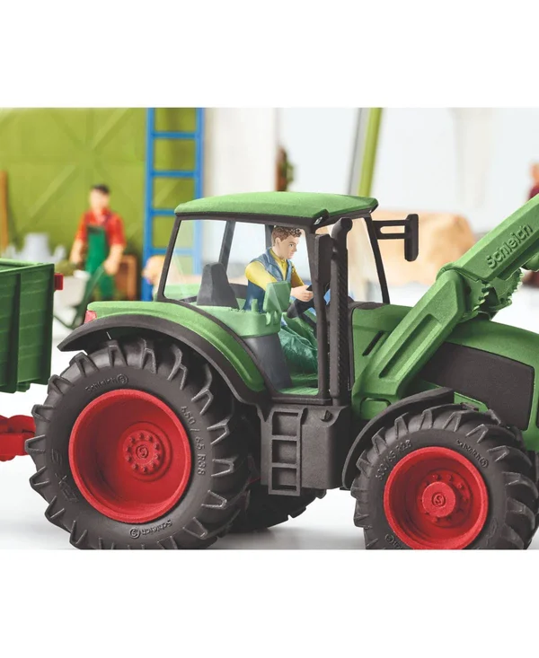 Schleich Farm World Tractor with Trailer