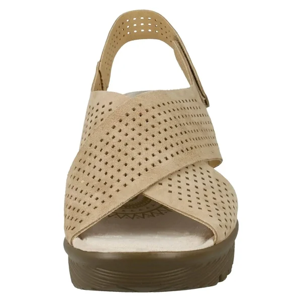 Skechers Women's Parallel Infrastructure Platform Slingback, Size: 11, Dark Natural