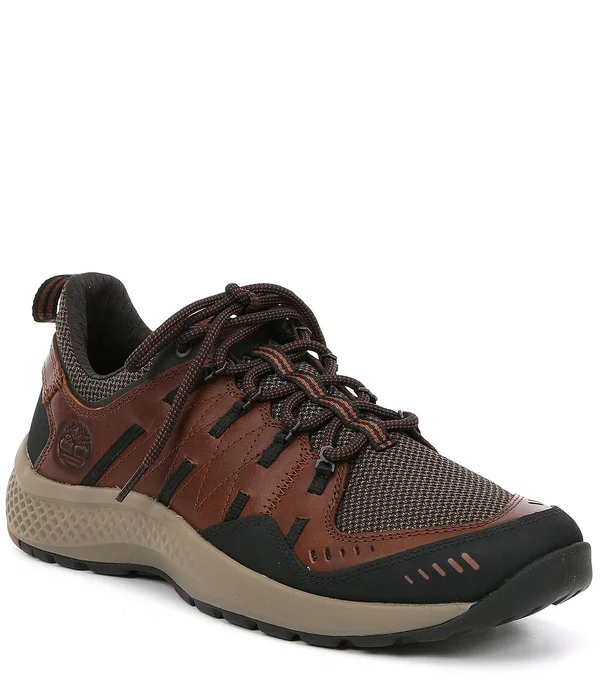 Timberland Flyroam Trail Low Leather/Mesh 8 Men's Dark Brown
