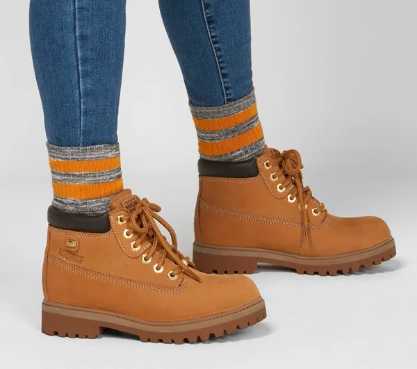 Skechers Women's Sergeants - Verdict Chick Boots - Wheat, 6.5