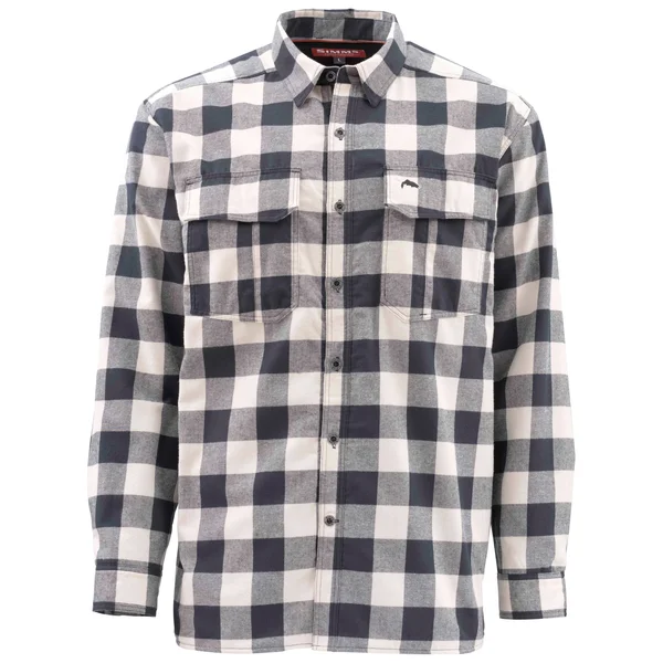 Simms - Coldweather Shirt - Sand Buffalo Plaid, XL