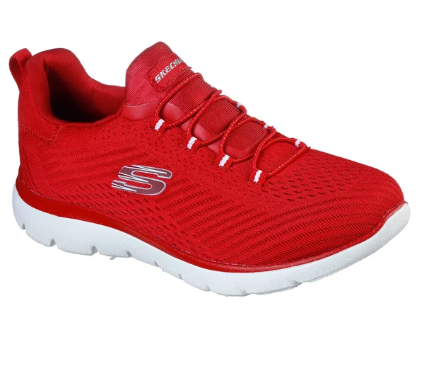 Women's Skechers Summits Fast Attraction Sneaker, Size: 5.5, Red
