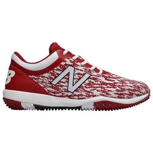 New Balance Men's 4040 V5 Turf Baseball Cleats - Maroon/White