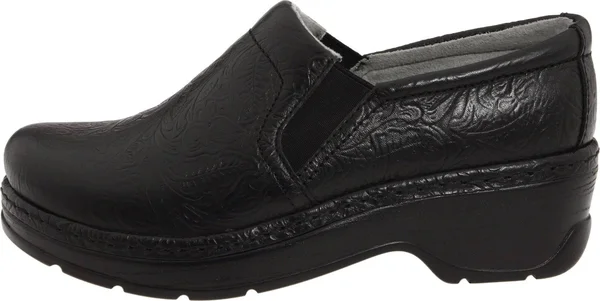 Klogs Naples Black Tooled