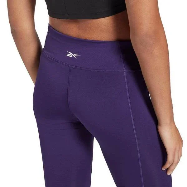 Reebok Women's Purple Workout Ready Vector Leggings Pants, Size: Small