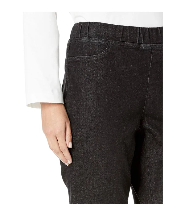 Eileen-Fisher Organic Cotton Soft Stretch Denim Jegging in Vintage Black Vintage Black - Xs