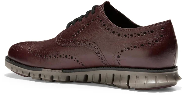 Cole Haan Men's Zerogrand Wingtip Oxford Shoes (Burnished Wine Leather - 16 M)