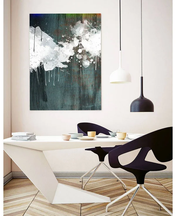 CLICART 24 in. x 36 in. Clouds II by Enrico Varrasso Wall Art, White/ Blue