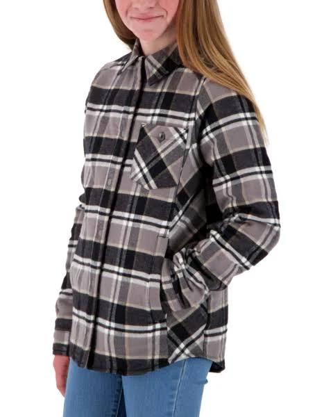 Obermeyer Teen Girl's Avery Flannel Jacket - L - Berm Plaid
