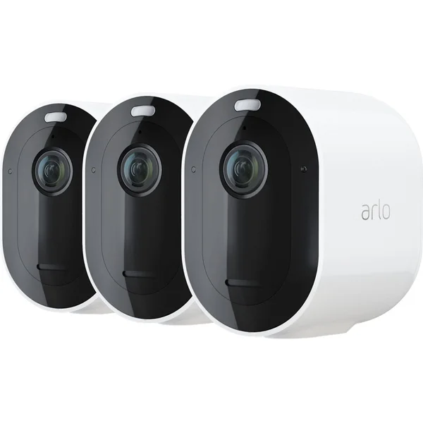 Arlo White Pro 4 Wire-Free Spotlight Camera - 3 Camera Pack