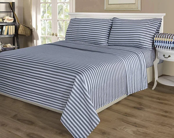 Superior Cotton Rich 600 Thread Count Cabana Sheet Set Full-Taupe