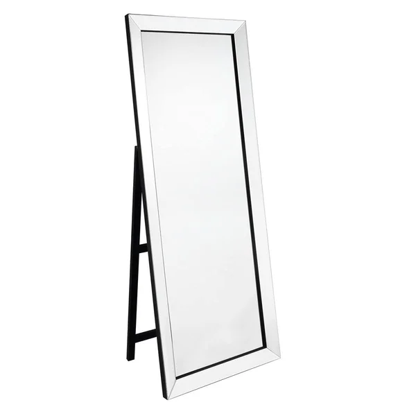 Inspired Home Coral 63-in L x 23.5-in W Silver Polished Floor Mirror, JF147-09NC-LS