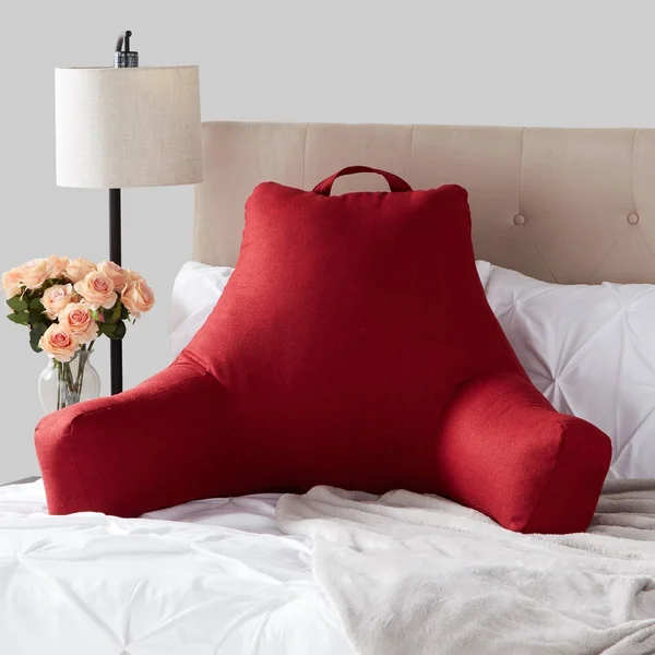 Greendale Home Fashions Jumbo Bed Rest Pillow - Scarlet