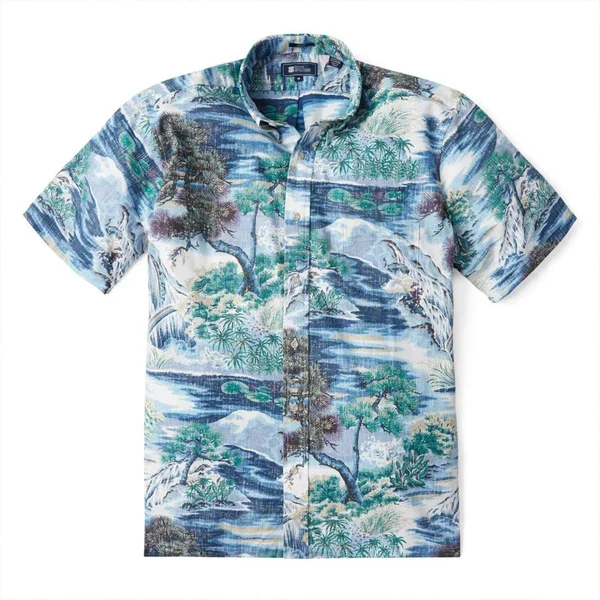 Reyn Spooner Men's Hawaiian Aloha Shirt, Scenic Print - Button Front