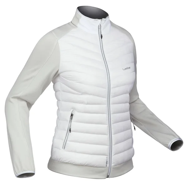 Wedze Women's 900 - Skiing 2nd Layer, Jacket in Snowy White, Size Xs