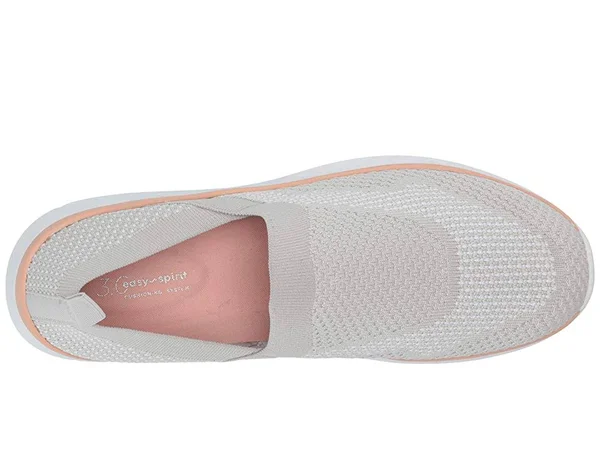 Easy Spirit Womens Savanah 2 Knit Casual Walking Shoes - 7, Light Grey