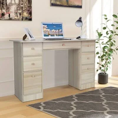 Jaquaveon Home Office Desk Latitude Run Color: Yellow