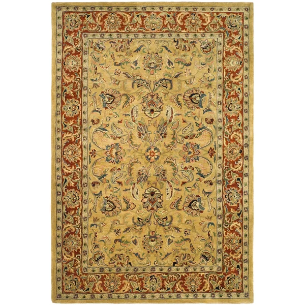 Safavieh 6& x 9& Classic CL398A Gold, Red Rug