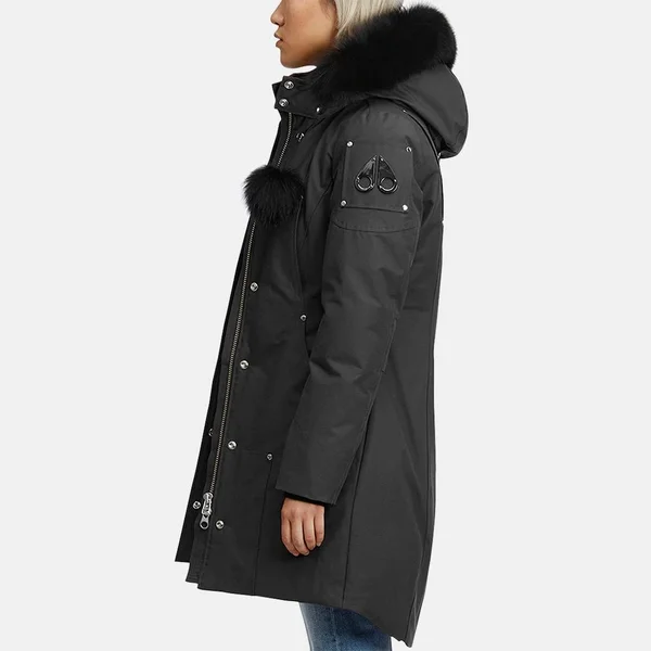 Moose Knuckles - Stirling Parka - Granite - Black Fox Fur S for Women