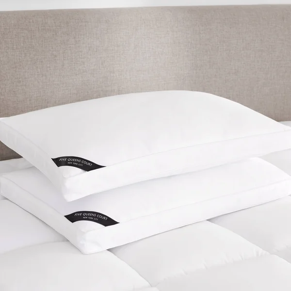 Five Queens Court Elite Down Alternative Density Bed Pillow - Firm - White