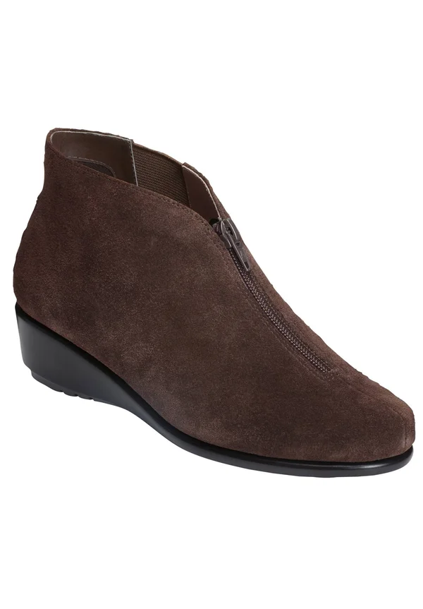 Aerosoles Women's Allowance Ankle Boot - Dark Brown Suede
