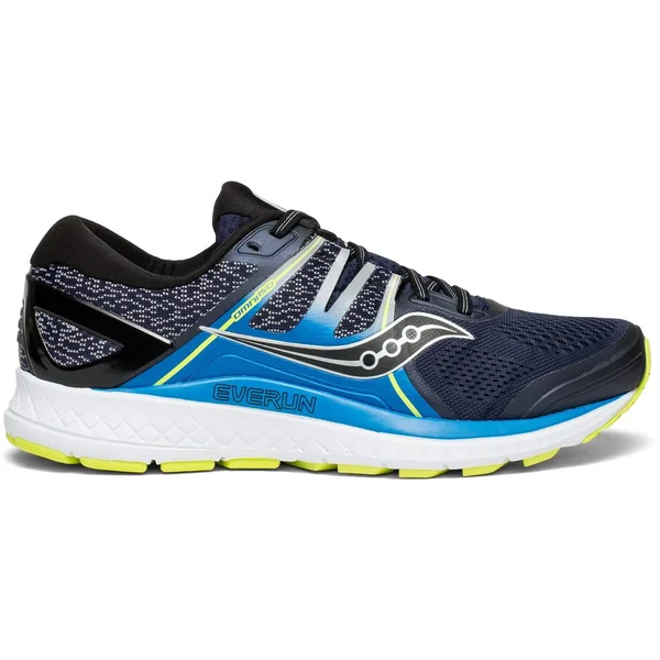 Saucony Men's Omni ISO Running Shoe Navy/Blue/Citron