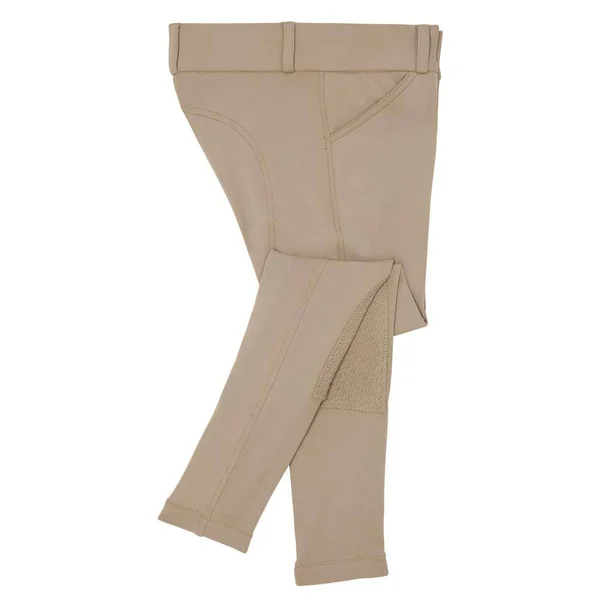 Riding Sport Girls& Essential Lightweight Knee-Patch Breech - Tan