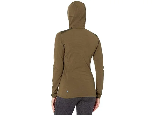Fjallraven - Women's Keb Fleece Hoodie - Laurel Green-Deep Forest, Xs
