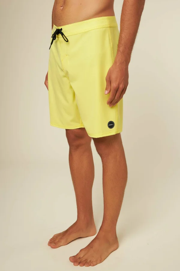 O&Neill Hyperfreak Solid 19x22 Boardshorts Men's Lemon, 29