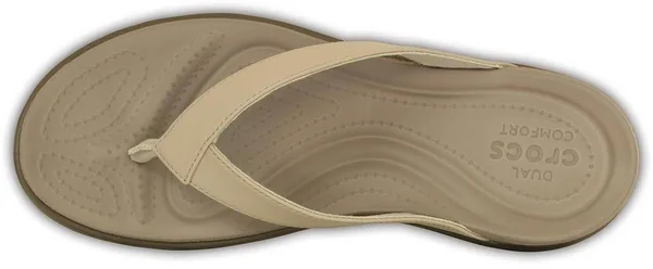 Crocs Women's Capri V Flip - Chai/Walnut - W4