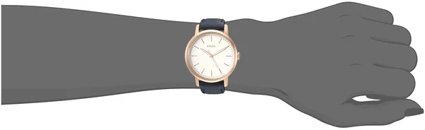 Fossil Women's Neely Blue Leather Band Watch ES4338