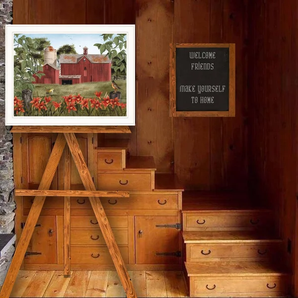 Summer Days by Billy Jacobs - Ready to Hang Framed Print, White Frame