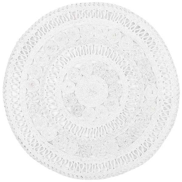 Safavieh CAP222A-4R 4 x 4 ft. Cape Cod Round Area Rug Ivory