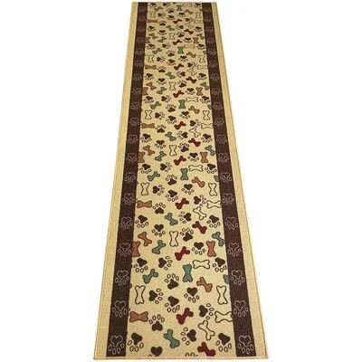 Laylah Animal Print Tufted Beige Area Rug Red Barrel Studio Rug Size: Runner 2&2x22 x 19&
