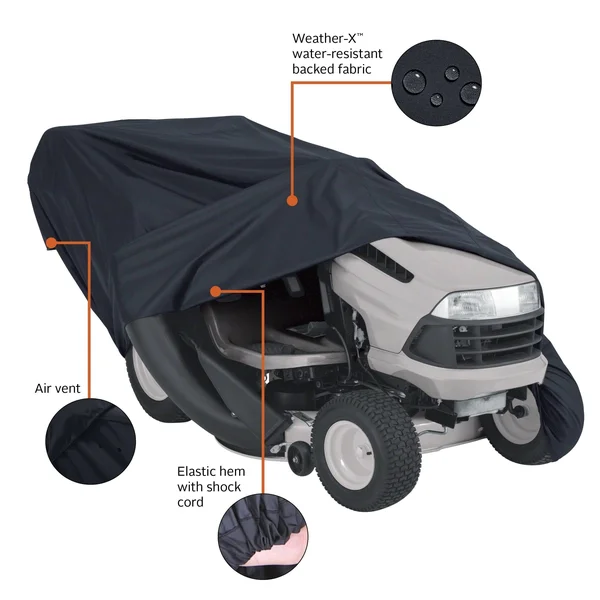 Classic Accessories Tractor with Installed Bagger Storage COVER, X-Large