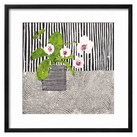 Orchid Mosaic I Framed Giclee Wall Art by Susan Brown