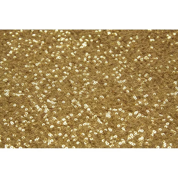 10 Yards Glitz Sequins Fabric Bolt in Gold - Wedding, Event, Wholesale by CV Linens