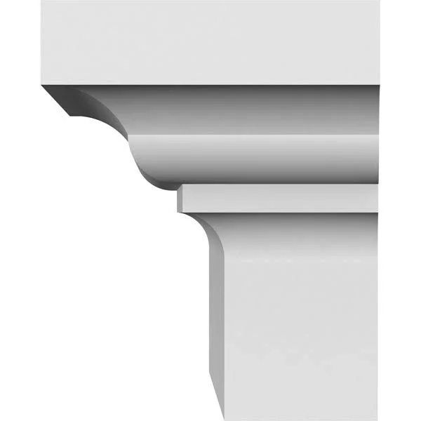 Ekena Millwork CRH05X98ST 98x22 Bottom Width x 102 3/8x22 Top Width x 5x22H x 1 7/8x22P Stratford Crosshead