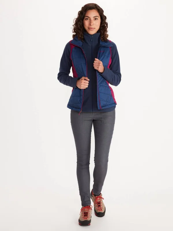 Marmot Women's Variant Hybrid Vest in Wild Rose/Arctic Navy Size: Xs