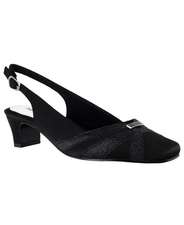 Easy Street Pilar Women's Slingback Pumps - Size: 7, Black