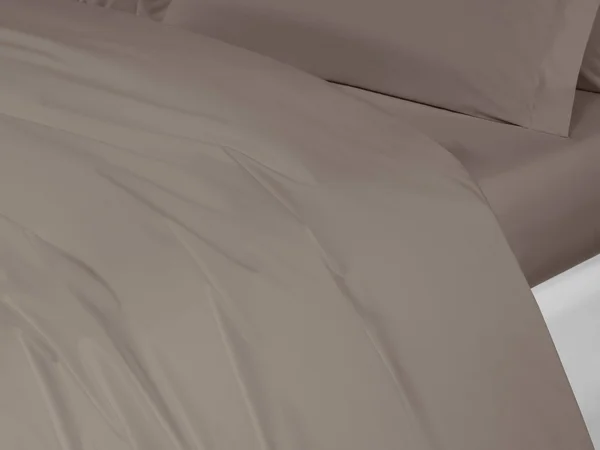 Togas Duvet Cover Royal Cotton Sateen 220 TC Taupe Color Queen Size
