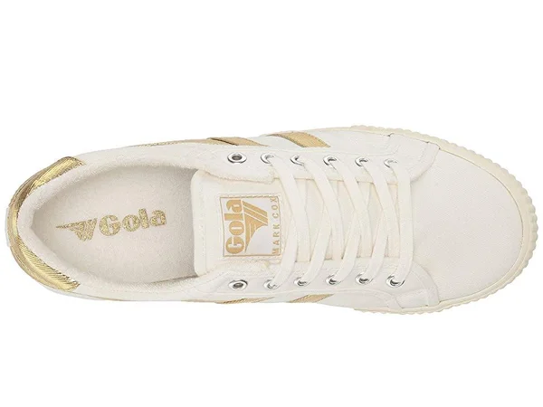 Gola Women's Tennis Mark Cox Sneakers - 5, Off White/Gold