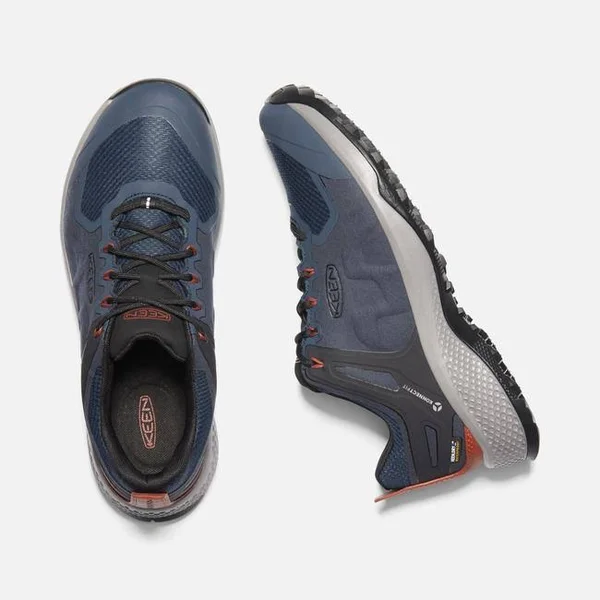 Keen Men's Explore Waterproof Shoe - 11.5 - Blue Nights, Picante